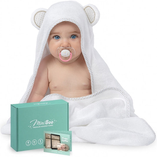 Starry Bear hooded towel