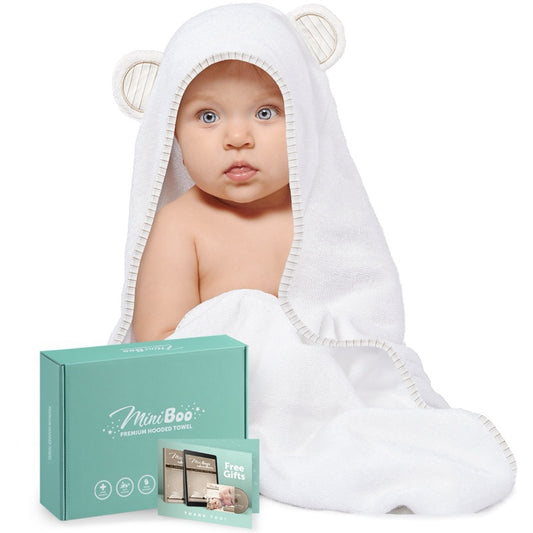 Striped Cub hooded towel