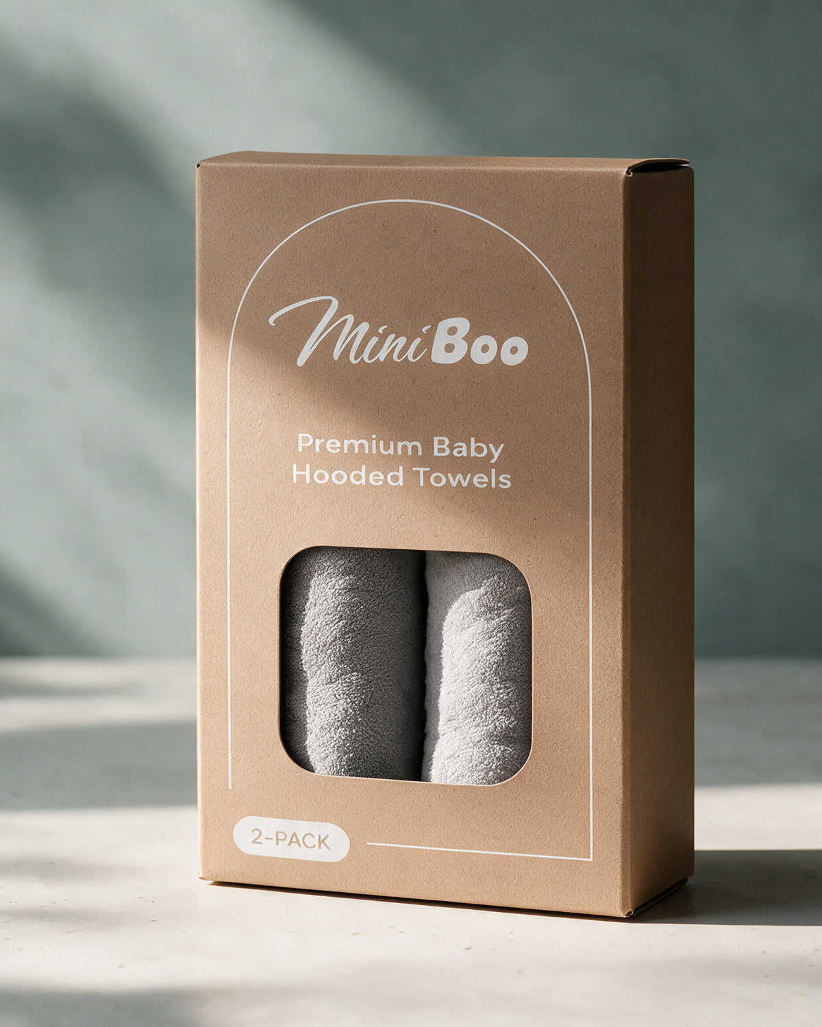 2-Pack The Koala + Sleepy Koala hooded towels in the MiniBoo box