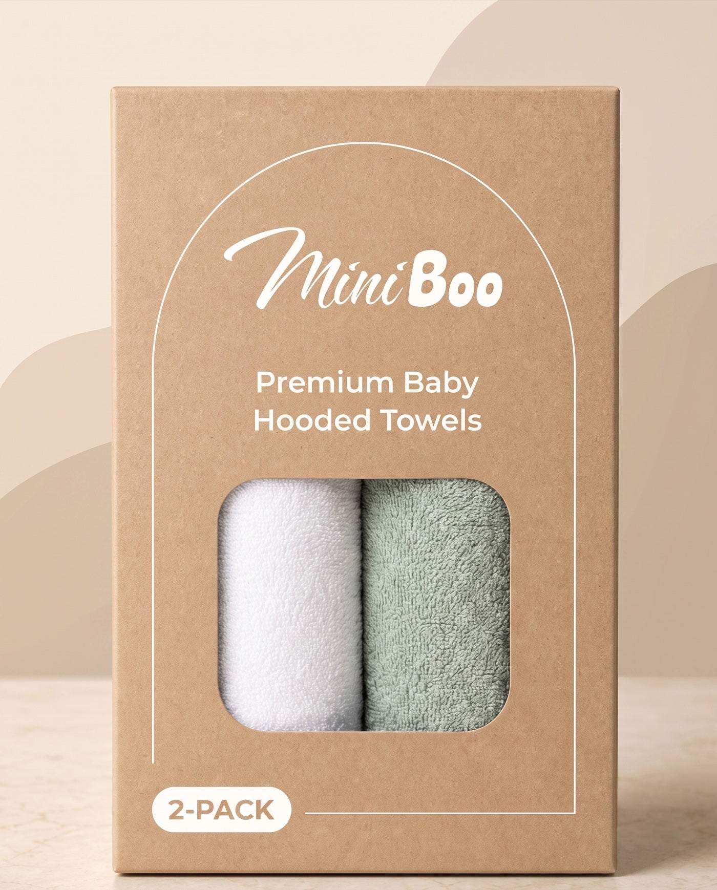 2-Pack · Little Bear + The Raccoon hooded towel