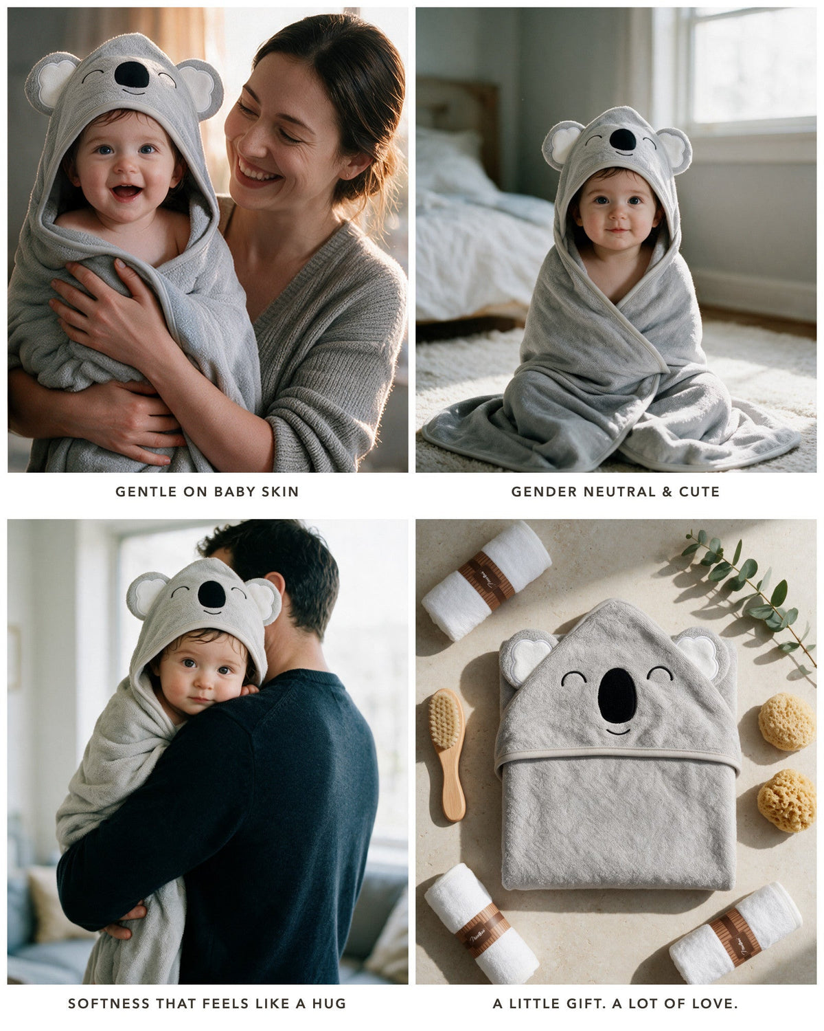 Sleepy Koala towel moments – cuddles, play and gifting